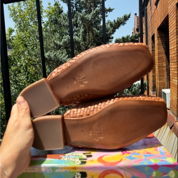 New Jeffrey Campbell Interweave Kitten Heel Woven Mule Sandal Shoes Brown 10 - Picture 15 of 15